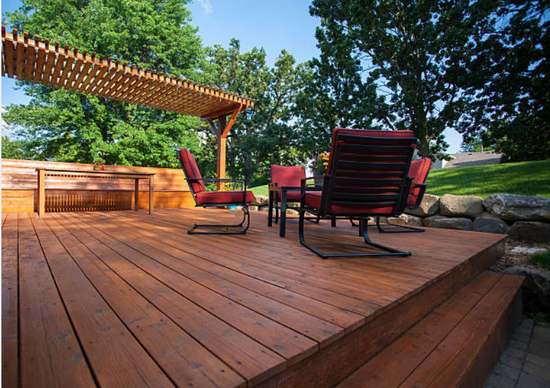 wood patio deck